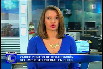Varios puntos de recaudación del impuesto predial en Quito
