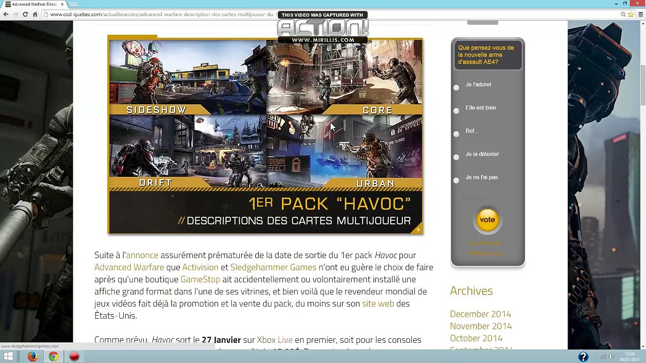 Advanced Warfare: Description des Cartes Multijoueur du 1 er Pack "Havoc".