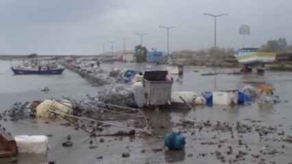 Şiddetli Yağış Nedeniyle Bazı Balıkçı Tekneleri Zarar Gördü