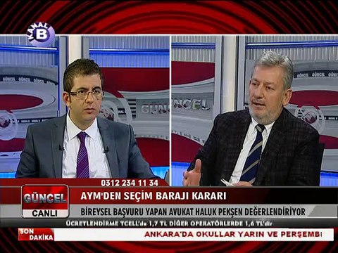 Haluk Pekşen - Seçim Barajı ve Meclis Soruşturma Komisyonu Kararı