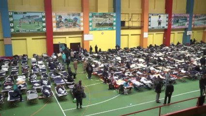 Evsizler, "Kara Kış"I Spor Salonunda Geçiriyor