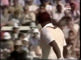 Jeff Thomson vs Viv Richards, bang 4 runs, bang over extra cover for 6 runs