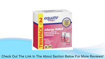 Equate Diphenhydramine Hydrochloride Antihistamine TWINPACK Allergy Relief 25mg, 200ct Compare to Benadryl Ultratab Review