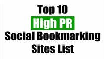 Top 10 High PR Social Bookmarking Sites in 2015