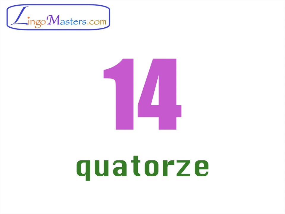 Apprendre à compter en français (0 à 20) - Learn to count in French (0 to 20)