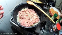 Conchas Tricolores com Carne Picada e Farinheira