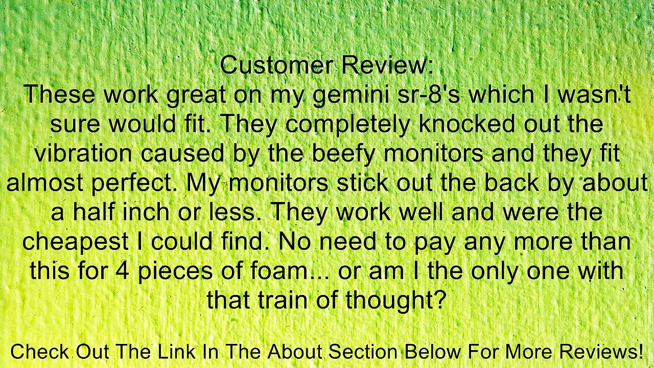 Adam Hall PAD ECO Series SPADECO2 Monitor Isolation Pad Review