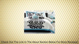 Florentine Teal Modern Comforter Set Size: Full/Queen Review
