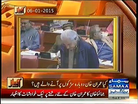 Awaz (Imran Khan Ki Dubara Sarko Par Anay Ki Dhumki) - 6th January 2014