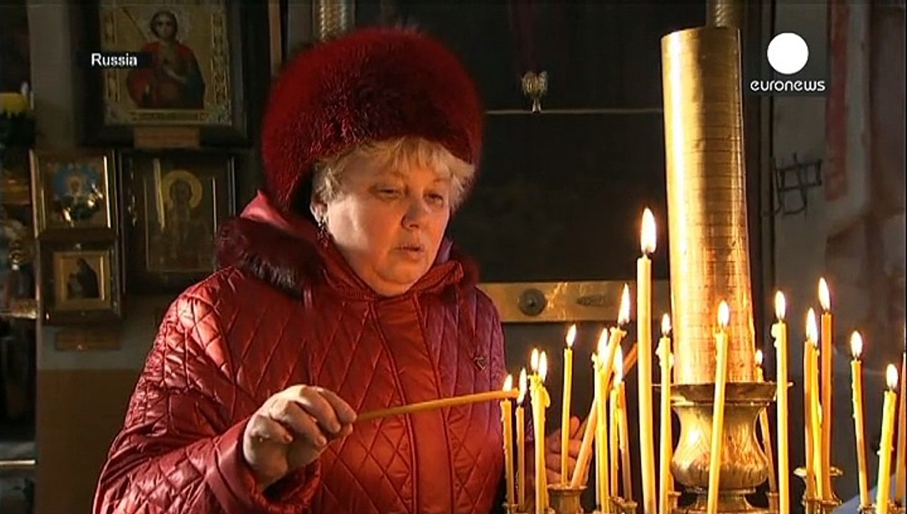 Orthodoxe Christen feiern Weihnachten