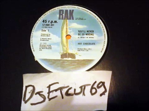 HOT CHOCOLATE -YOU'LL NEVER BE SO WRONG(RIP ETCUT)RAK REC 81