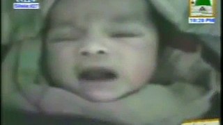 Three Days Old Baby of A Non Muslim Reciting Allah, Allah in Very Clear Voice