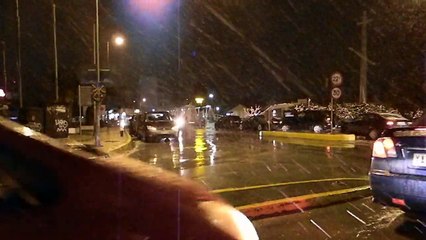 Χιόνι στο λιμάνι Χαλκίδας