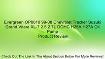 Evergreen OP8010 99-08 Chevrolet Tracker Suzuki Grand Vitara XL-7 2.5 2.7L DOHC H25A H27A Oil Pump Review