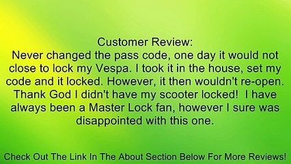 Master Lock 1177D ProSeries Resettable Combination Lock Review