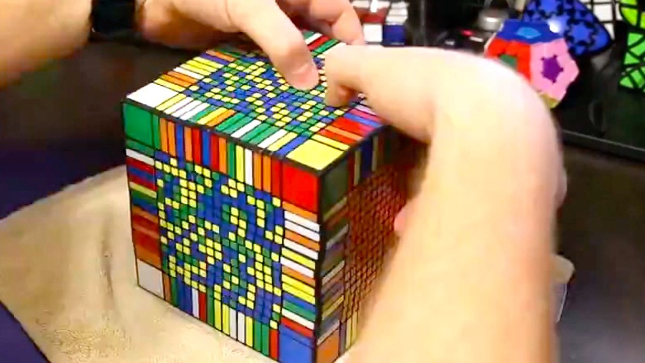 Solving the Giant Rubik's Cube