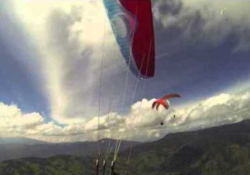The Heart-Stopping Moment Two Paragliders Collide in Mid-Air