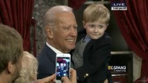 Biden being Biden at Senate swearing-in ceremony