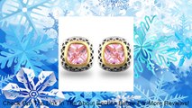 JanKuo Jewelry Two Tone Antique Vintage Style with Pink Color C.Z French Clip Earrings Review