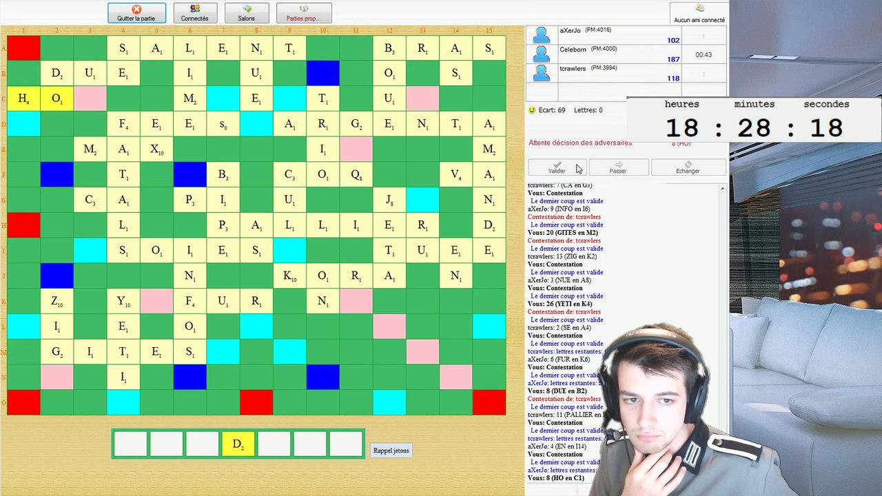 Live 24h : scrabble de folie avec TCrawlers, CJ23 et aXerJo !