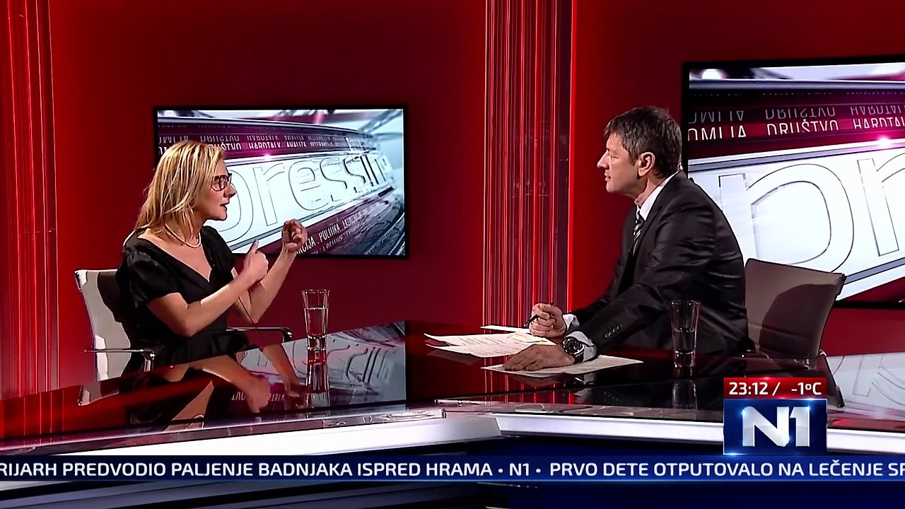 Pressing - Olja Beckovic - N1 TV 6.1.2015. deo 2-2