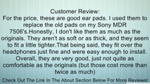 Bluecell Black Pair of Replacement Earpad ear pad for Sony MDR-7506 and MDR-V6 Headphones Review