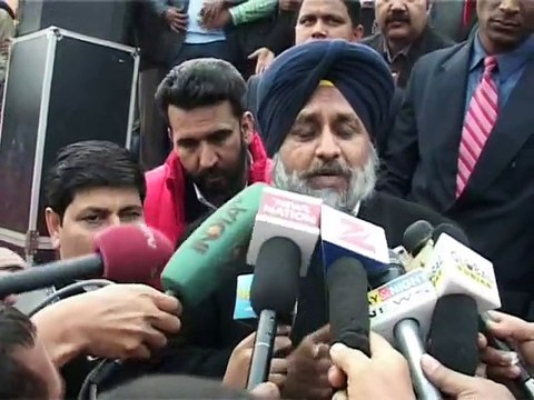 Sukhbir Badal Talks on Dharna Against Drug Smuggling and Bikram Majithia