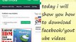Download Facebook/youtube videos without any software