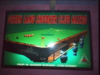 Green Land Snooker Club Tournament Final Match in  Hazro.