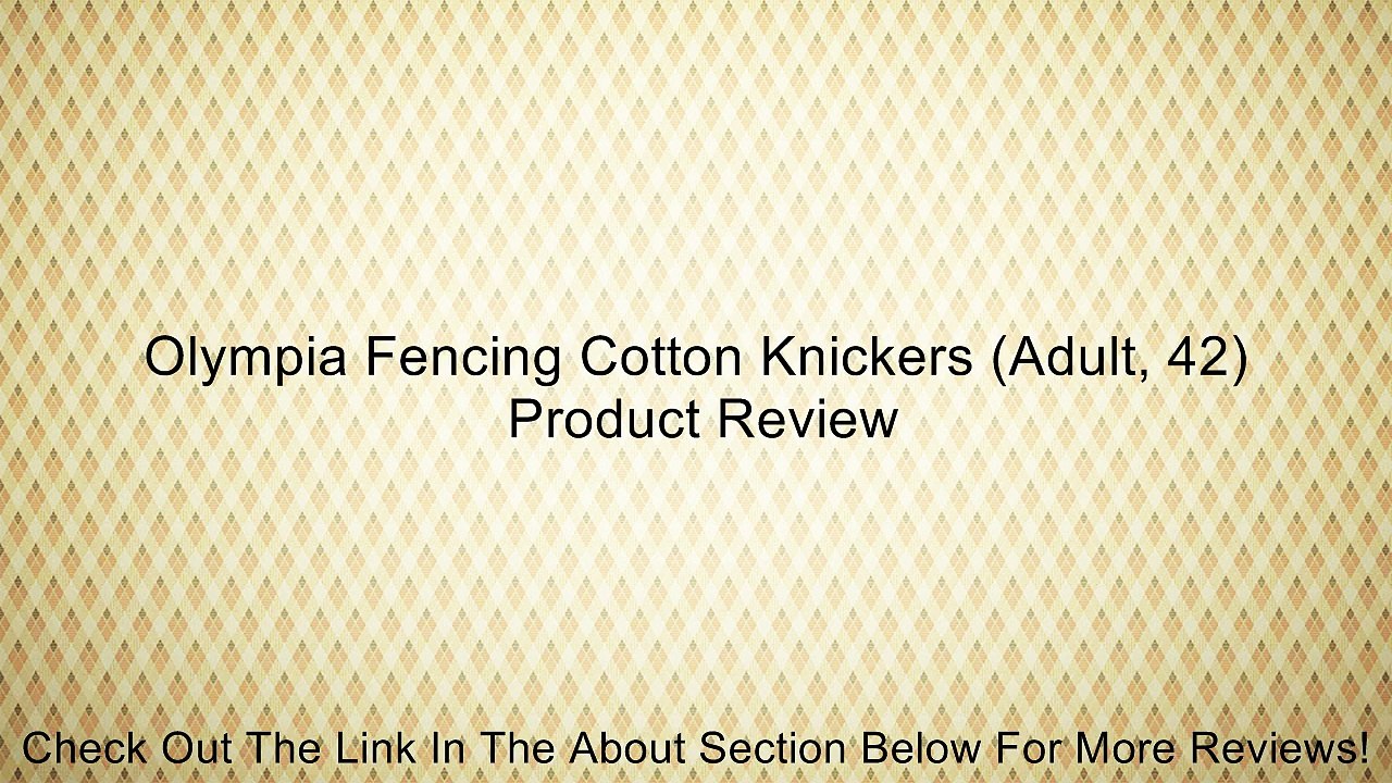 Olympia Fencing Cotton Knickers (Adult, 42) Review