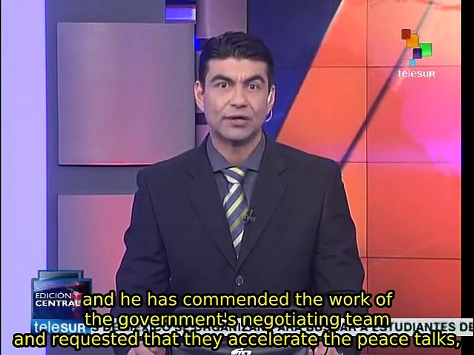 Colombia: President Santos asks gov't negotiating team to move faster