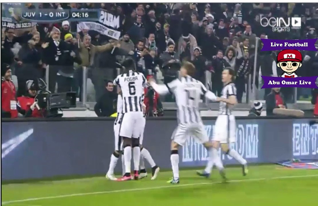 اهداف مباراه الدربي الايطالي انتر ويوفنتوس التعادل الايجابي هدف لهدف