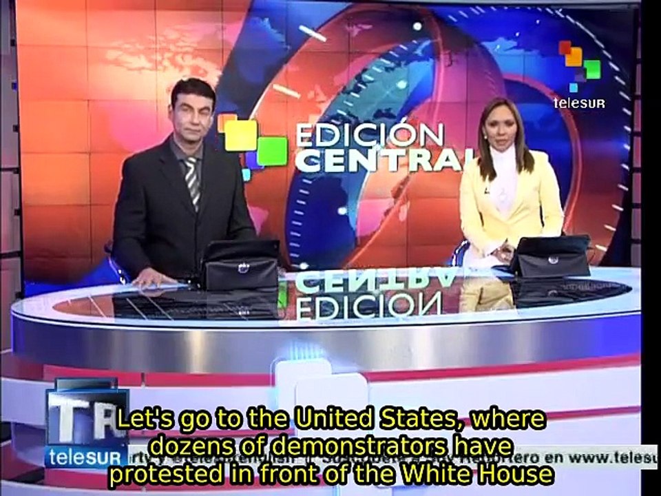 Washington, DC: visit of MX President draws protesters to White House