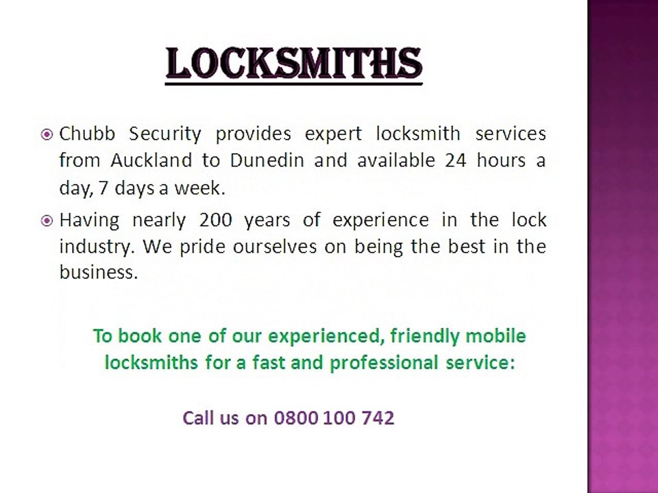Home Security System in New Zealand-Chubb Security