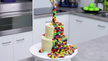 Nutella M&M's Giant Cupcake Rainbow Cake with Cupcake Addiction