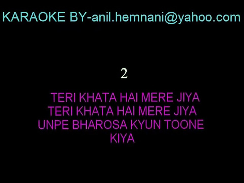 PIYA AAYE NAA KARAOKE WITH FEMALE VOCAL-AASHIQUI-2