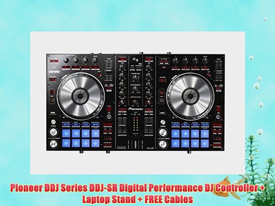 Pioneer DDJ Series DDJ-SR Digital Performance DJ Controller + Laptop Stand + FREE Cables