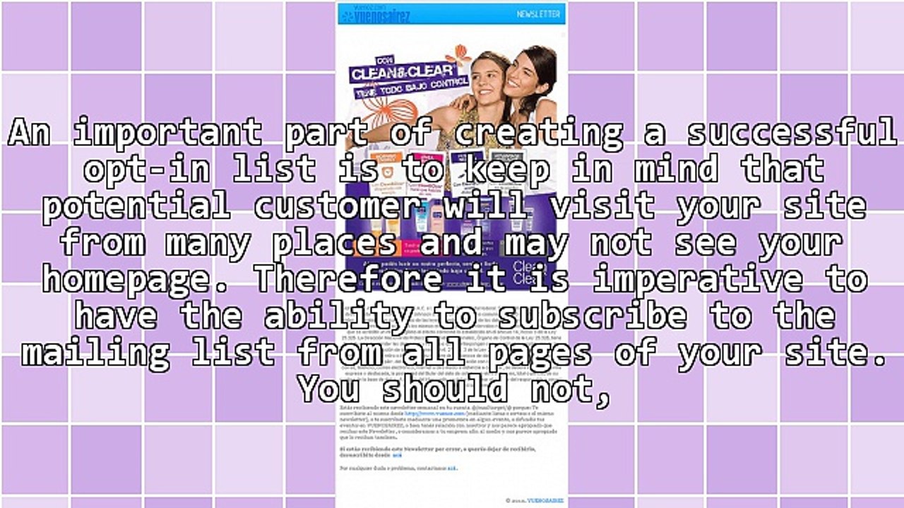Implementing an Opt-In List to Optimize Your Internet Marketing Success