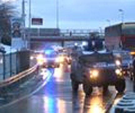 Okmeydanı'nda tüplü pankart