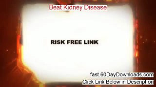 Try Beat Kidney Disease free of risk (for 60 days)