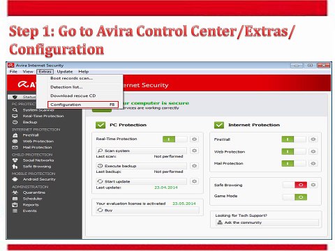 How to Add Exceptions in Avira- Support For Avira Antivirs