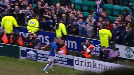 Killie players and fans celebrate famous win