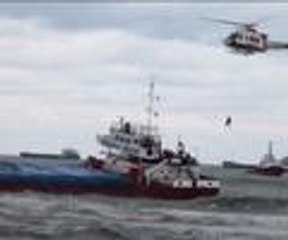 Mürettebat, helikopterle kurtarıldı