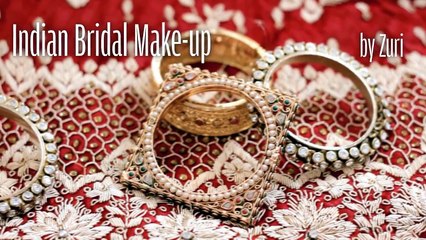 Bridal makeup tutorial for an Indian bride