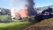 VIDEO - Explosion d'une usine de feux d'artifices