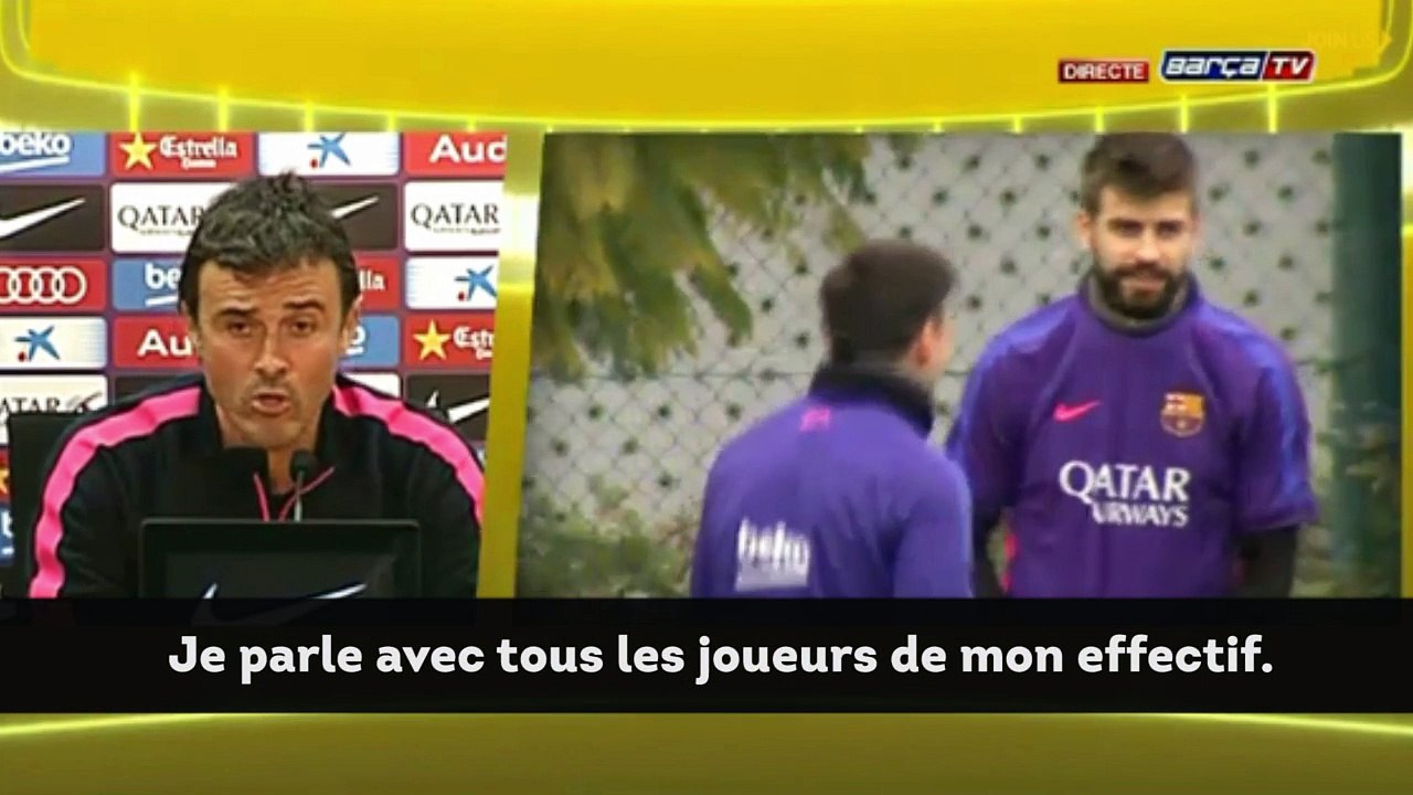 Luis Enrique : "Je parle avec tous mes joueurs"