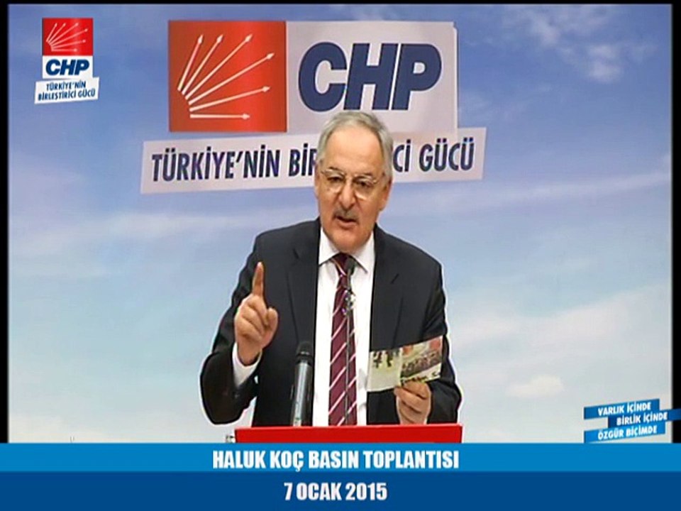 PROF.DR. HALUK KOÇ BASIN TOPLANTISI 07/01/2015