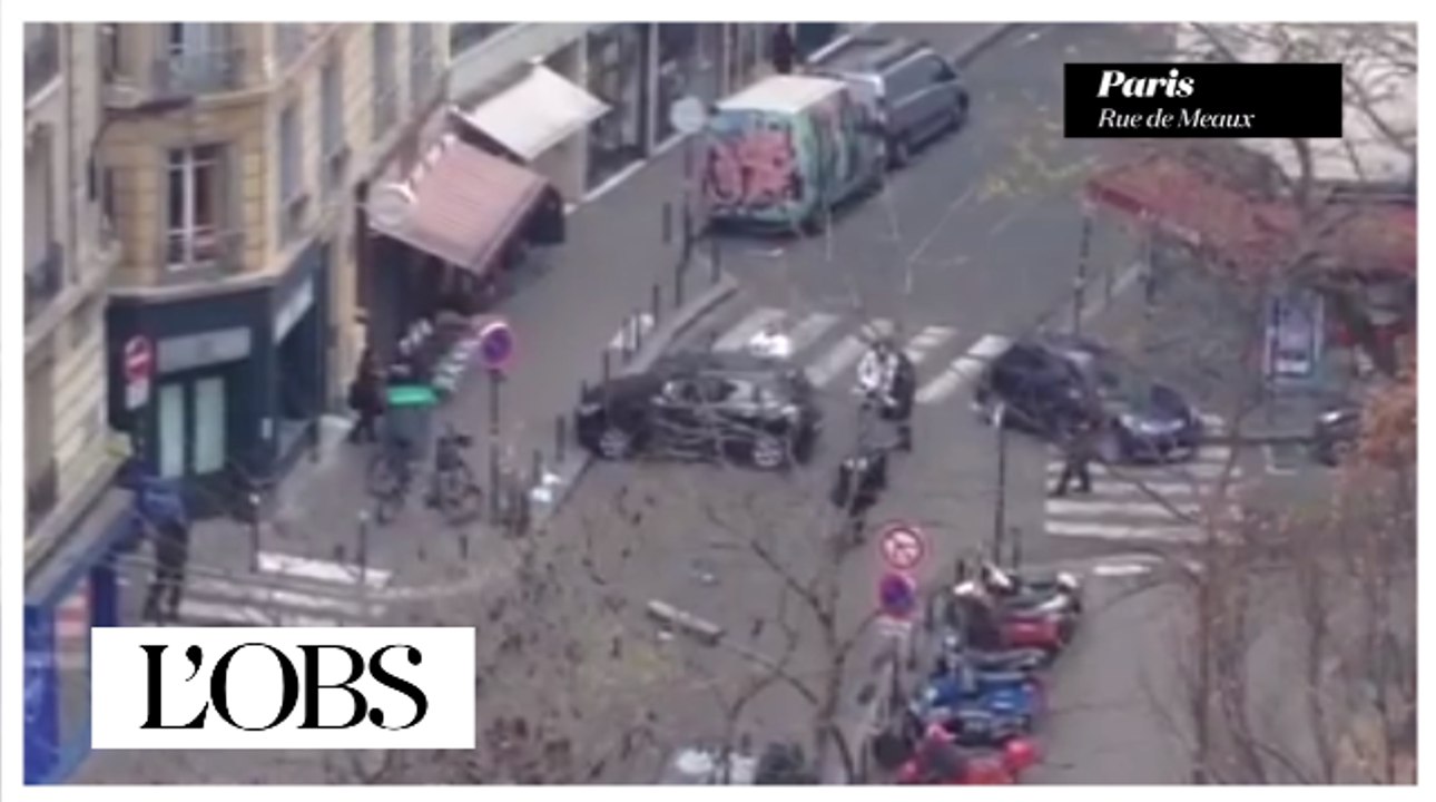 Attaque contre "Charlie Hebdo" : la voiture des agresseurs présumés rue de Meaux