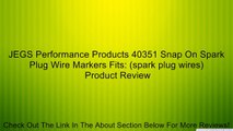 JEGS Performance Products 40351 Snap On Spark Plug Wire Markers Fits: (spark plug wires) Review