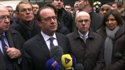 Charlie Hebdo: un "attentat terroriste" selon Hollande